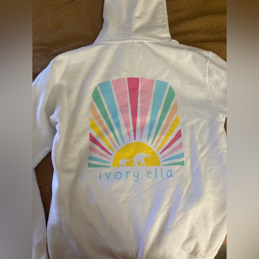 White Ivory Ella Hoodie, Size M